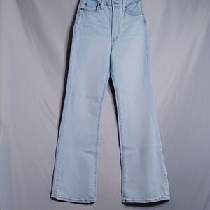 Levi's Ribcage Boot Jeans Womens 29 Light Wash Denim High Rise Bootcut Boho Chic